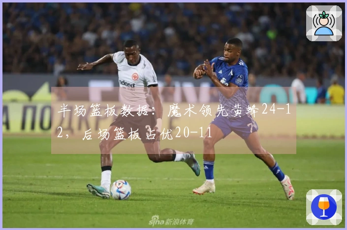 半场篮板数据：魔术领先黄蜂24-12，后场篮板占优20-11